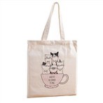 Canvas Tote Bag with Inside Pockets